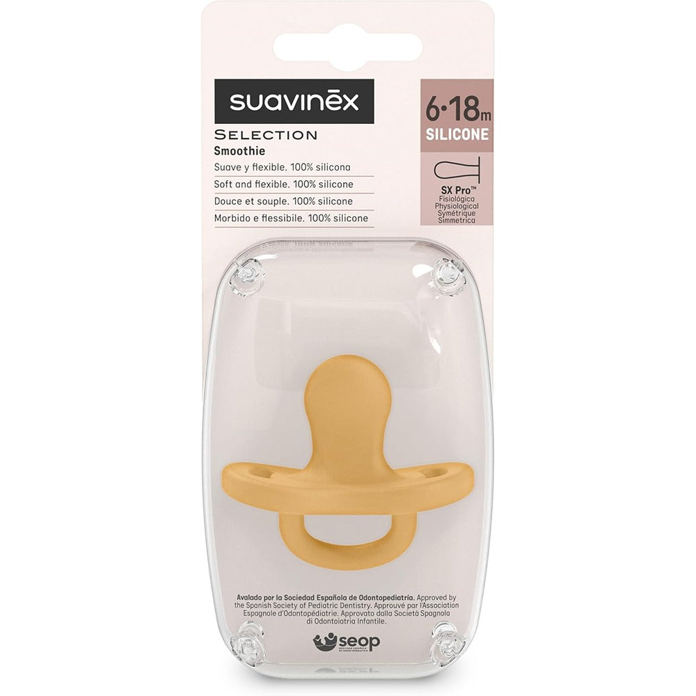 Suavinex Colour Essence Succhietto In Silicone Tettarella Fisiologica Sx Pro 6-18 Mesi