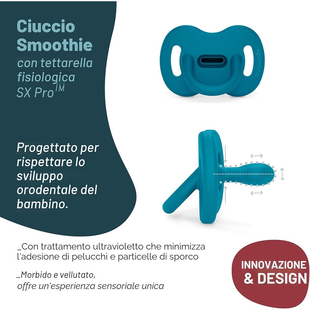 Suavinex Colour Essence Succhietto In Silicone Tettarella Fisiologica Sx Pro 6-18 Mesi