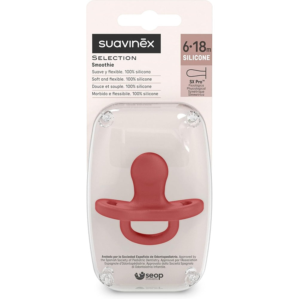 Suavinex Colour Essence Succhietto In Silicone Tettarella Fisiologica Sx Pro 6-18 Mesi