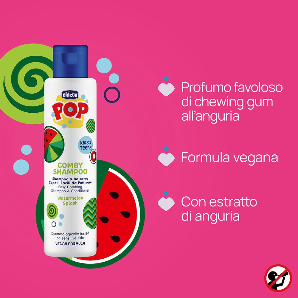 Chicco Pop Shampoo & Balsamo Watermelon Splash 250 ml