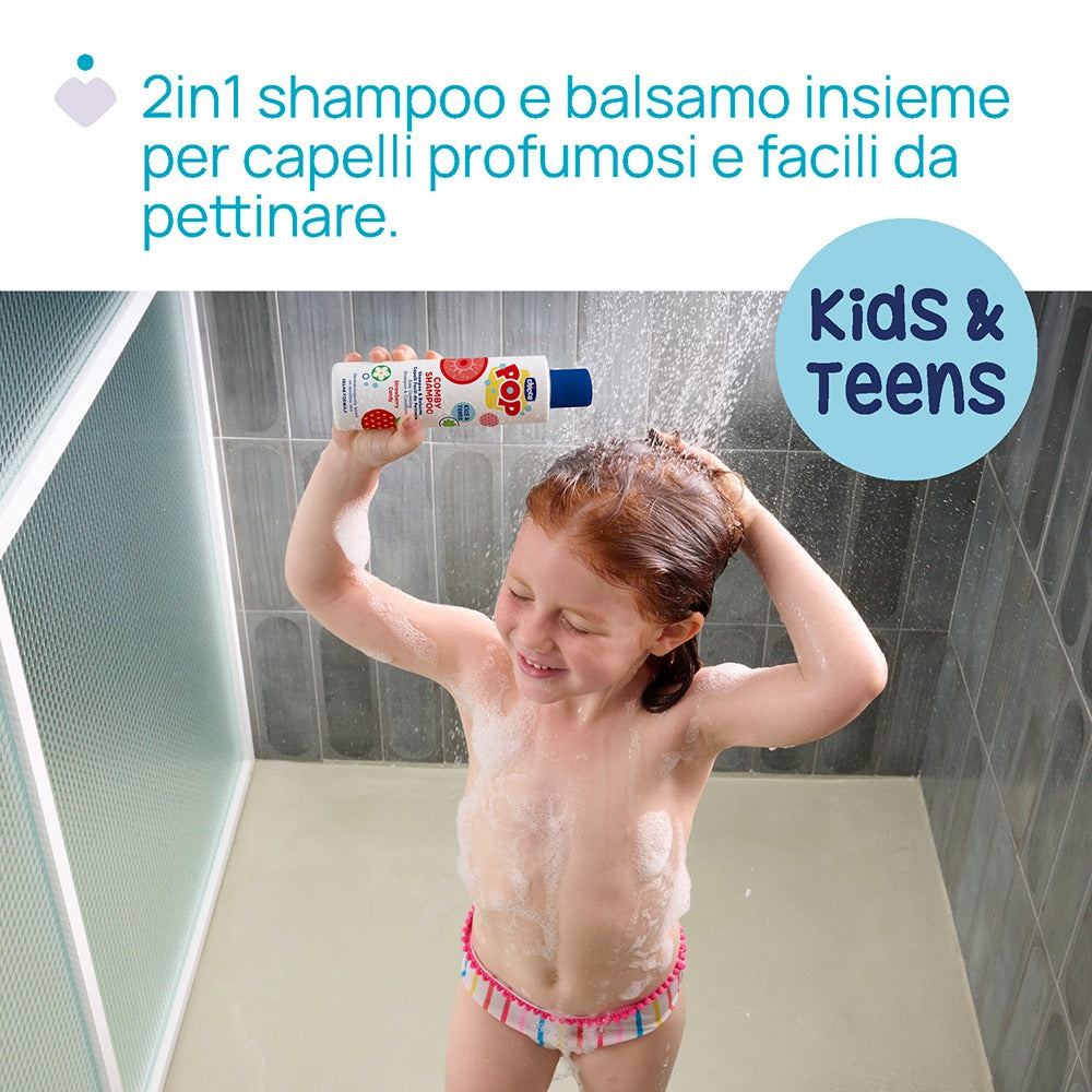 Chicco Pop Shampoo & Balsamo Strawberry Candy 250 ml