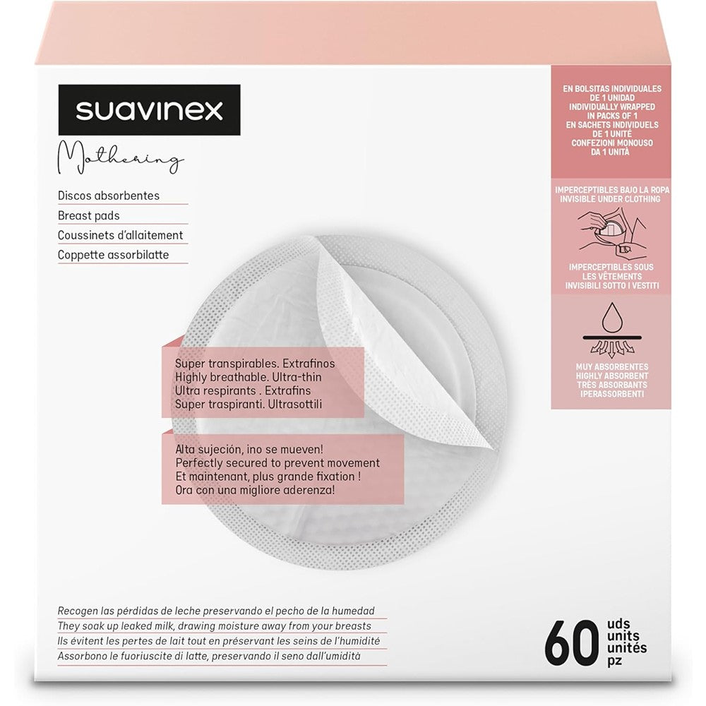 Suavinex Coppette Assorbilatte 60 Pezzi
