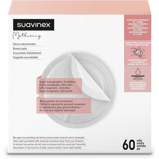 Suavinex Coppette Assorbilatte 60 Pezzi