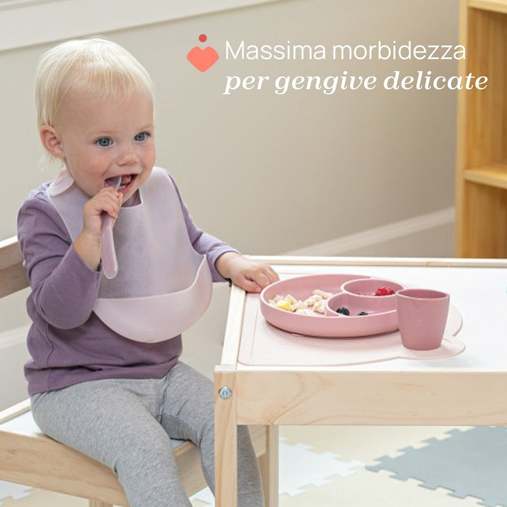 Chicco Cucchiaio Morbido In Silicone Grigio 6+ Mesi