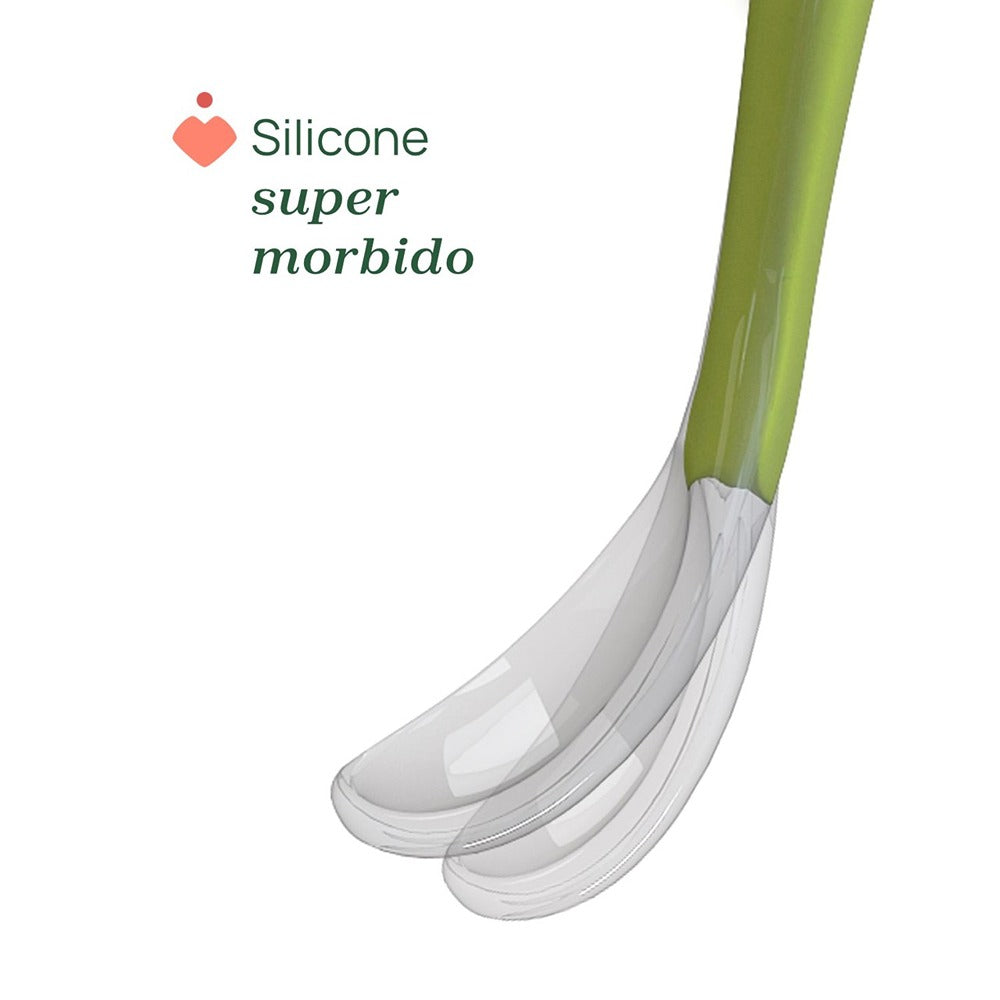 Chicco Cucchiaio Morbido In Silicone Grigio 6+ Mesi