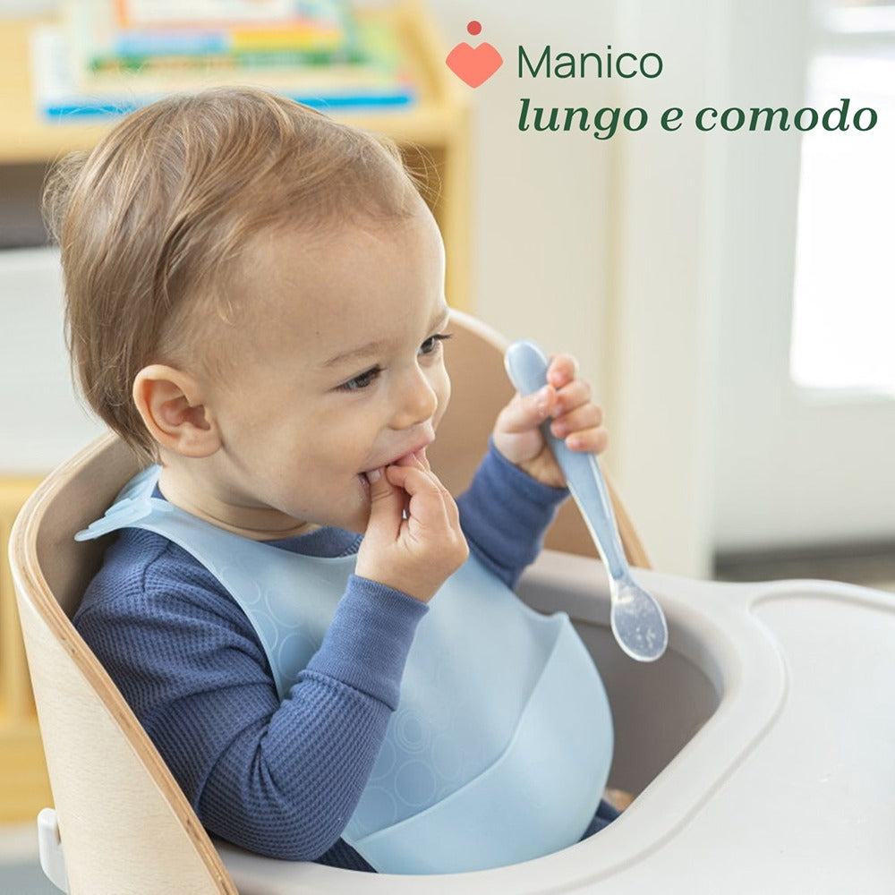 Chicco Cucchiaio Morbido In Silicone Grigio 6+ Mesi
