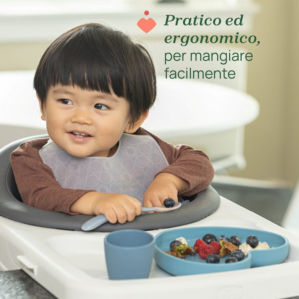 Chicco Cucchiaio Morbido In Silicone Grigio 6+ Mesi