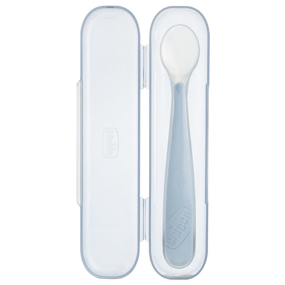 Chicco Cucchiaio Morbido In Silicone Grigio 6+ Mesi