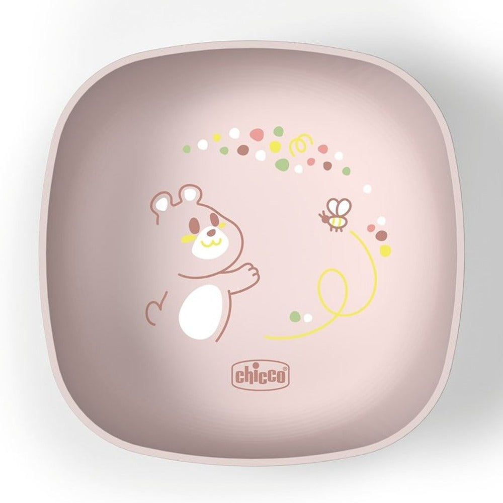 Chicco Ciotola Con Coperchio In Silicone Rosa 6+ Mesi