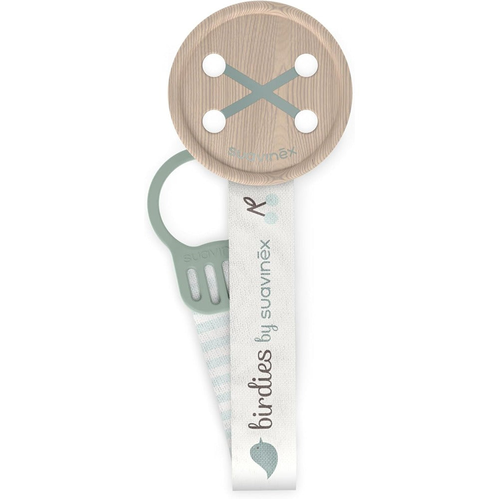 Suavinex Birdies Clip Portaciuccio In Tessuto Verde