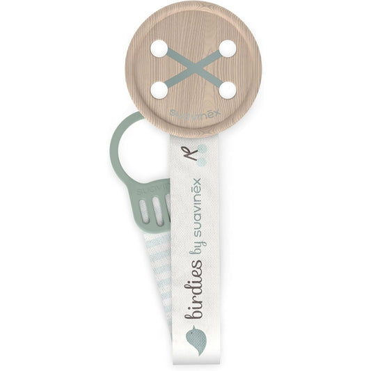 Suavinex Birdies Clip Portaciuccio In Tessuto Verde