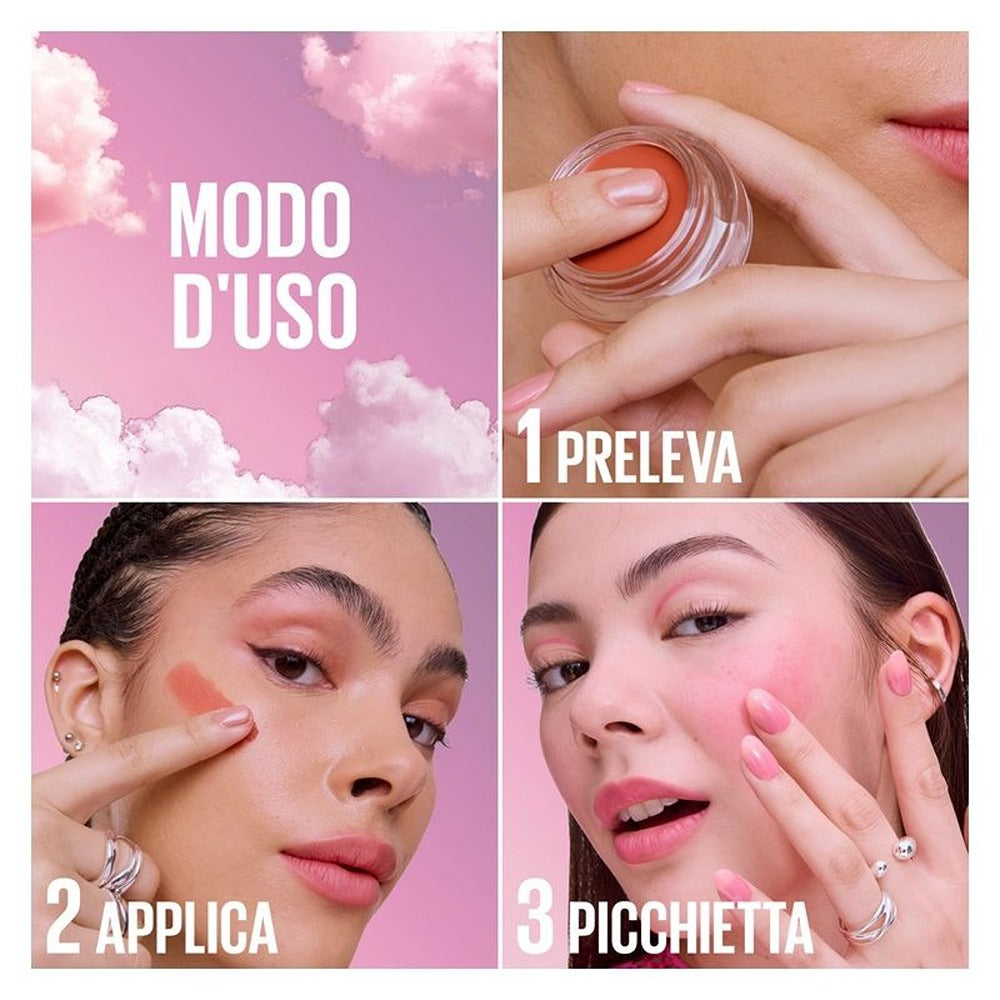 Maybelline Cloudtopia Cheek & Lip - Mousse Colorata Guance E Labbra