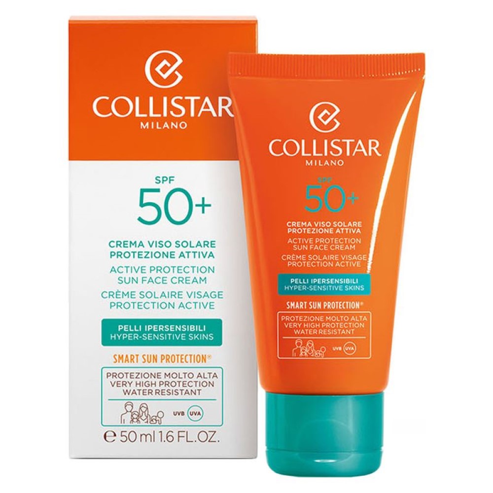 Collistar Crema Viso Solare Protezione Attiva Per Pelli Ipersensibili SPF 50