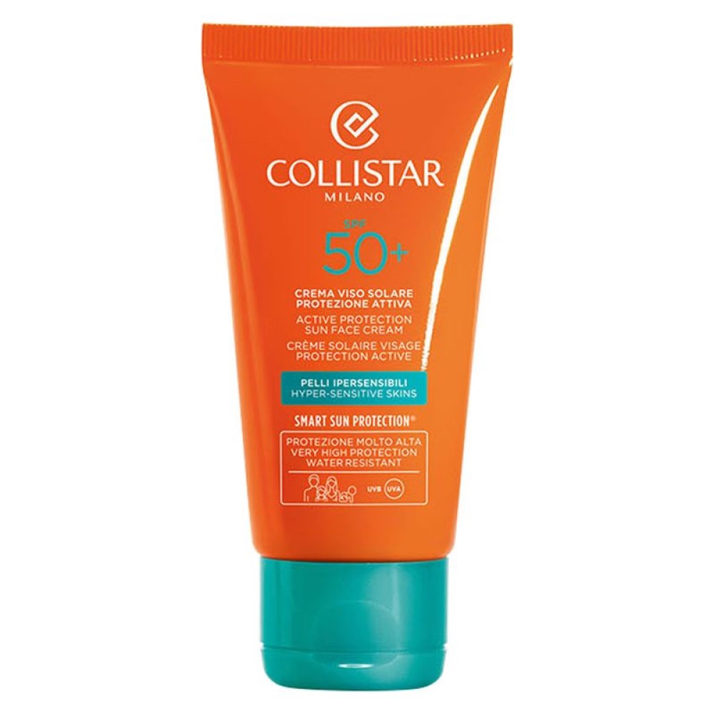 Collistar Crema Viso Solare Protezione Attiva Per Pelli Ipersensibili SPF 50