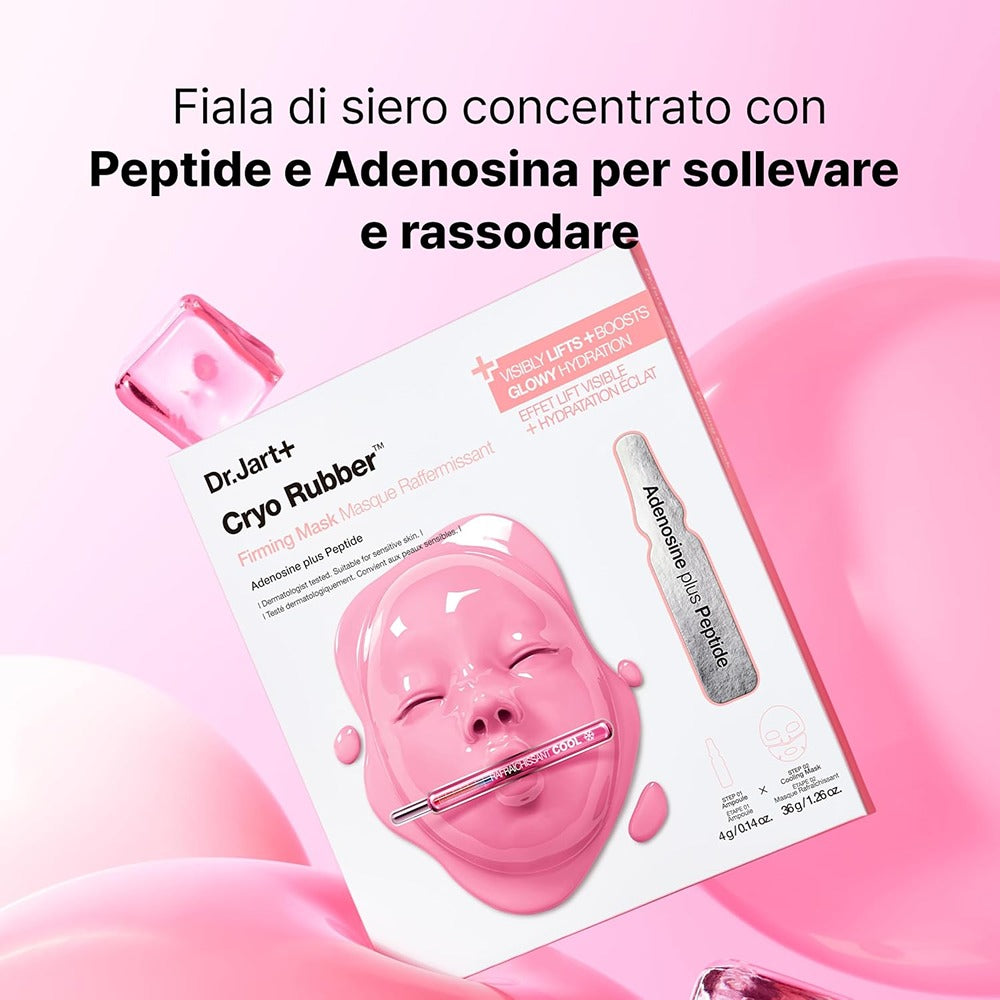 Dr,Jart+ Cryo Rubber Firming Hydrogel Mask Kit With Adenosine - Maschera Idrogel Rassodante Con Adenosina