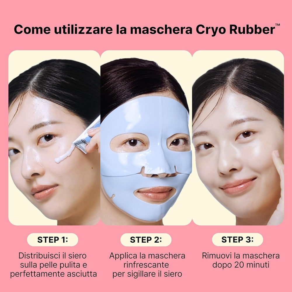 Dr,Jart+ Cryo Rubber Firming Hydrogel Mask Kit With Adenosine - Maschera Idrogel Rassodante Con Adenosina