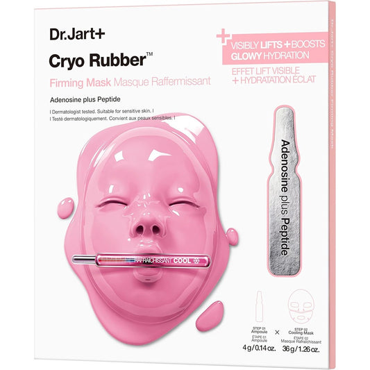Dr,Jart+ Cryo Rubber Firming Hydrogel Mask Kit With Adenosine - Maschera Idrogel Rassodante Con Adenosina