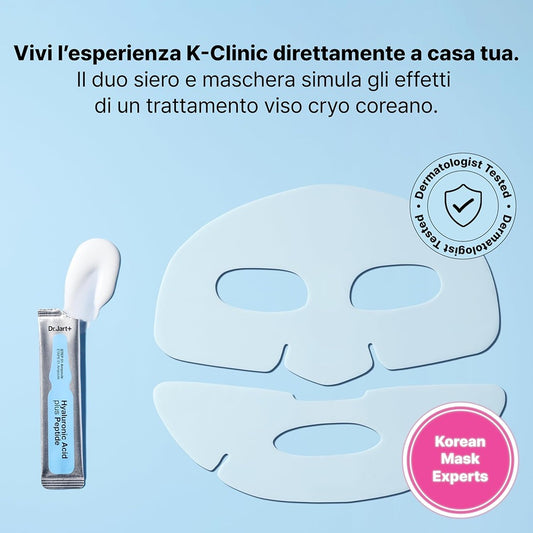 Dr.Jart+ Cryo Rubber Moisturizing Hydrogel Mask With Hyaluronic Acid - Maschera Idrogel Idratante Con Acido Ialuronico