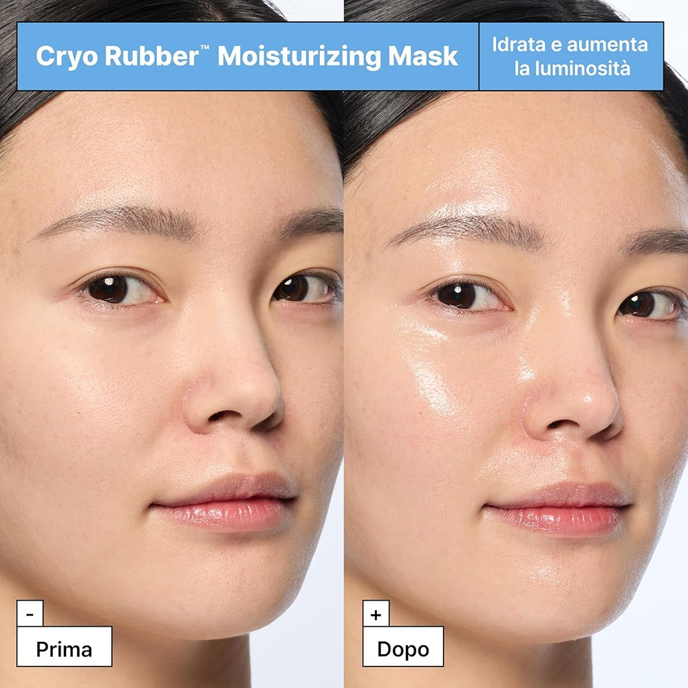Dr.Jart+ Cryo Rubber Moisturizing Hydrogel Mask With Hyaluronic Acid - Maschera Idrogel Idratante Con Acido Ialuronico