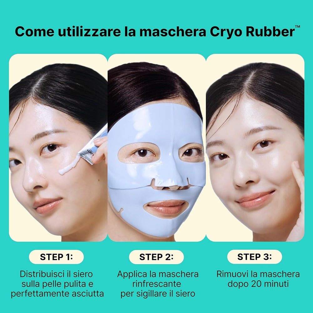 Dr.Jart+ Cryo Rubber Soothing Hydrogel Mask With Allantoin - Maschera Idrogel Lenitiva Con Allantoina