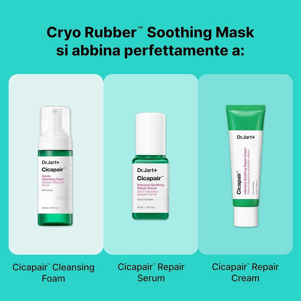 Dr.Jart+ Cryo Rubber Soothing Hydrogel Mask With Allantoin - Maschera Idrogel Lenitiva Con Allantoina