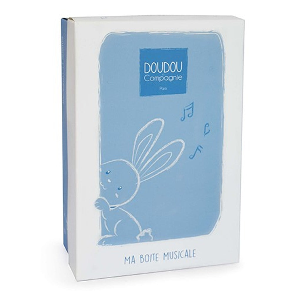 Doudou Et Compagnie Carillon Coniglietto Di Peluche Blu