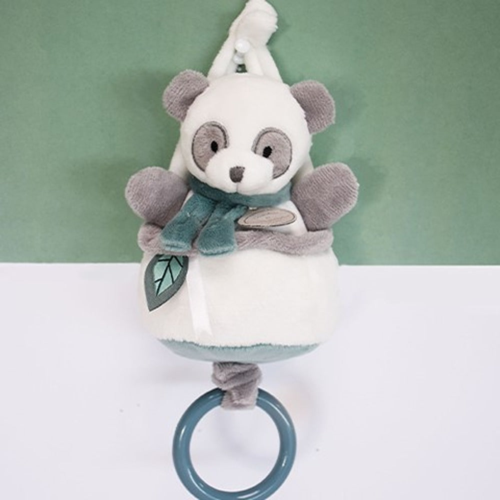 Doudou Et Compagnie Carillon Panda Di Peluche Grigio
