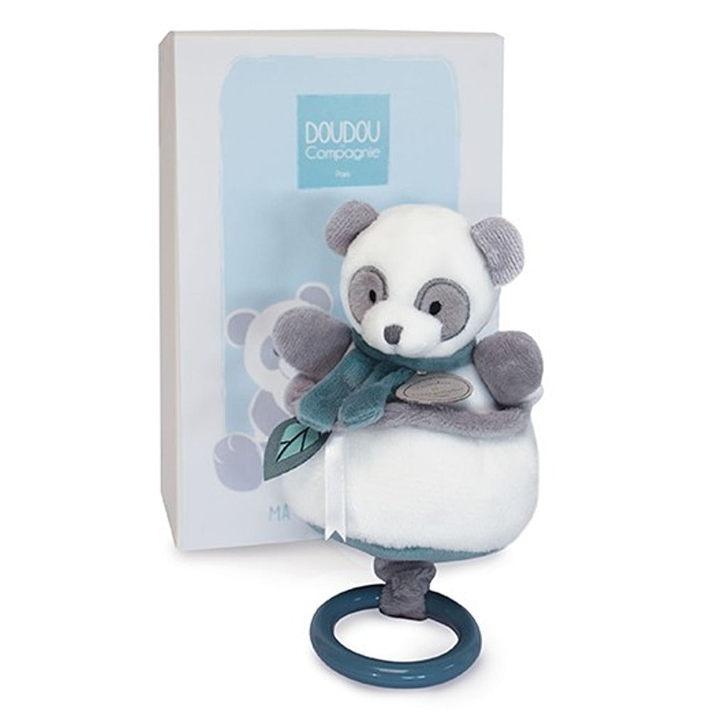 Doudou Et Compagnie Carillon Panda Di Peluche Grigio