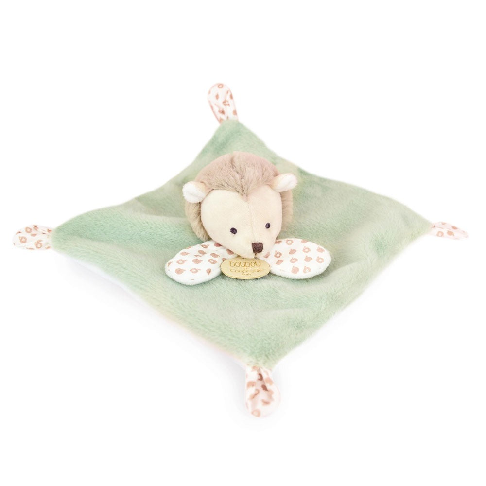 Doudou Et Compagnie Doudou Piatto Con Peluche Riccio Verde