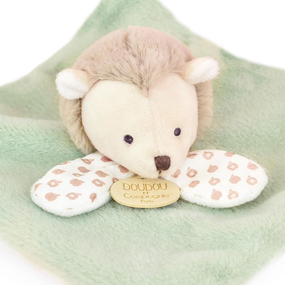 Doudou Et Compagnie Doudou Piatto Con Peluche Riccio Verde