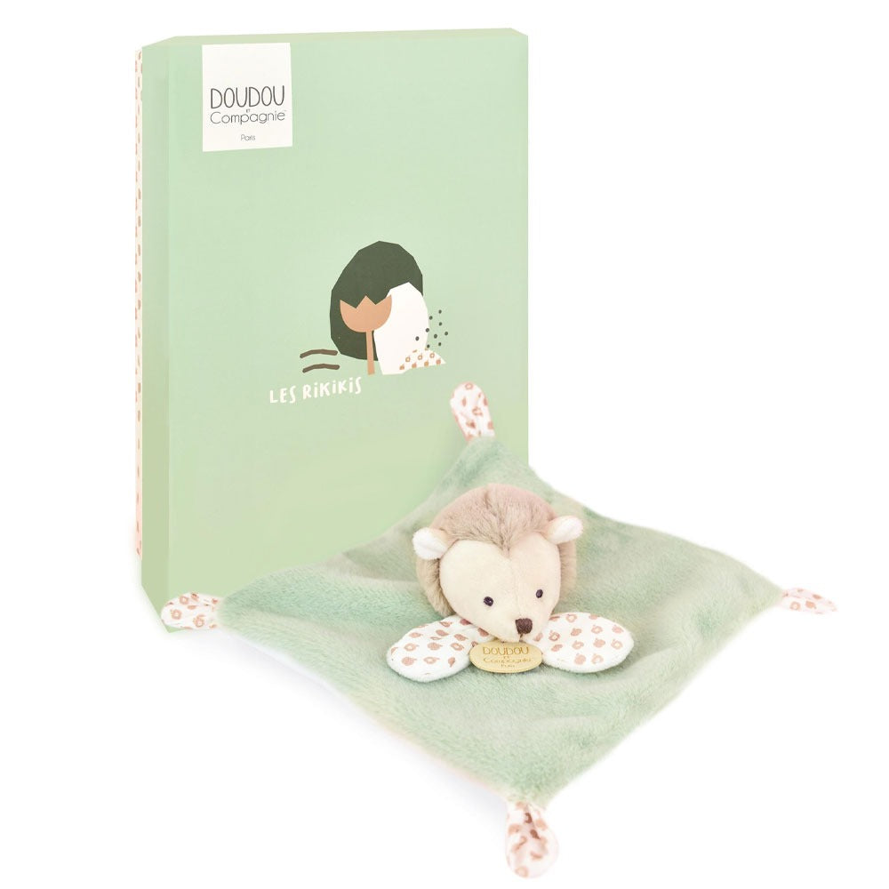 Doudou Et Compagnie Doudou Piatto Con Peluche Riccio Verde