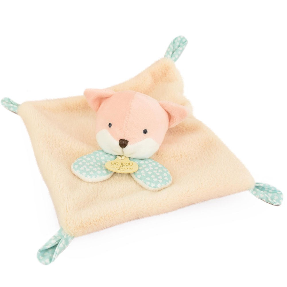 Doudou Et Compagnie Doudou Piatto Con Peluche Volpe Arancione