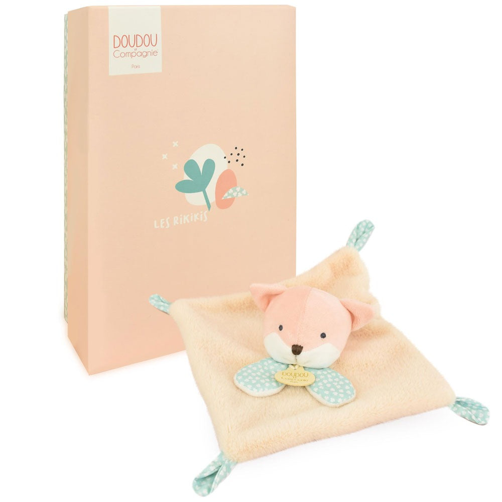 Doudou Et Compagnie Doudou Piatto Con Peluche Volpe Arancione