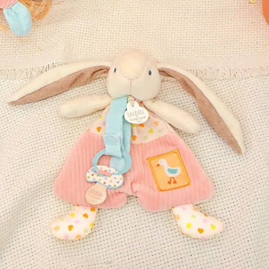Doudou Et Compagnie Doudou Coniglietto Ciboulette Con Clip Per Ciuccio
