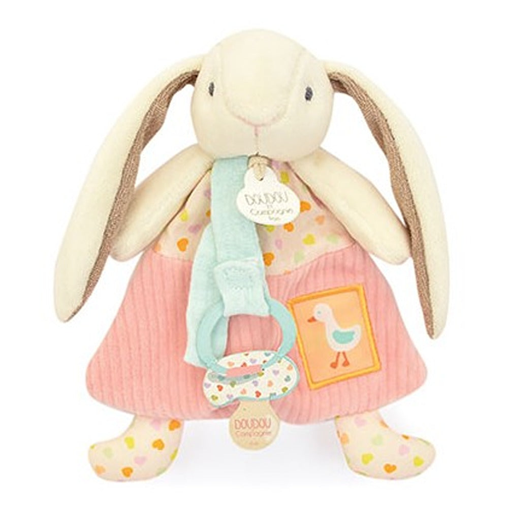 Doudou Et Compagnie Doudou Coniglietto Ciboulette Con Clip Per Ciuccio
