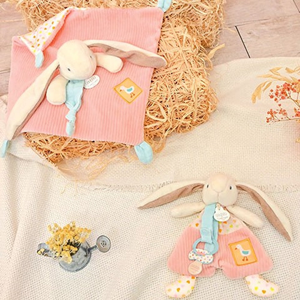 Doudou Et Compagnie Doudou Coniglietto Ciboulette Con Clip Per Ciuccio