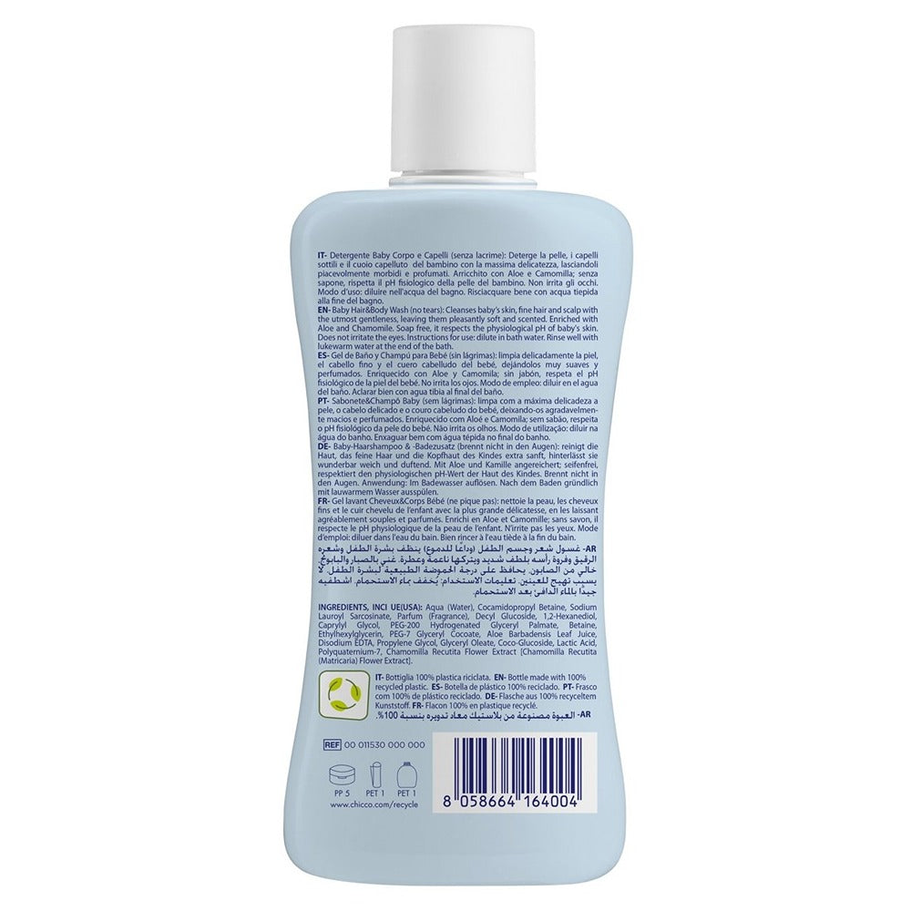 Chicco Natural Sensation Detergente Corpo e Capelli 200 ml