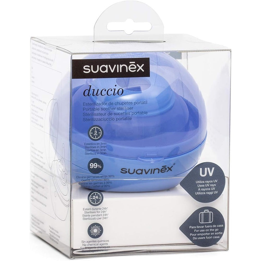 Suavinex Duccio Lo Sterilizzaciuccio Azzurro