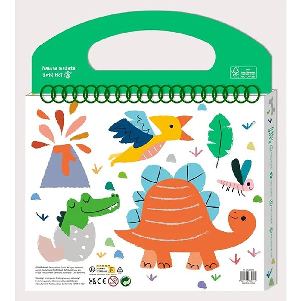 Haku Yoka My First Colouring Kit - Il Mio Primo Kit Da Colorare Amici Dinosauri