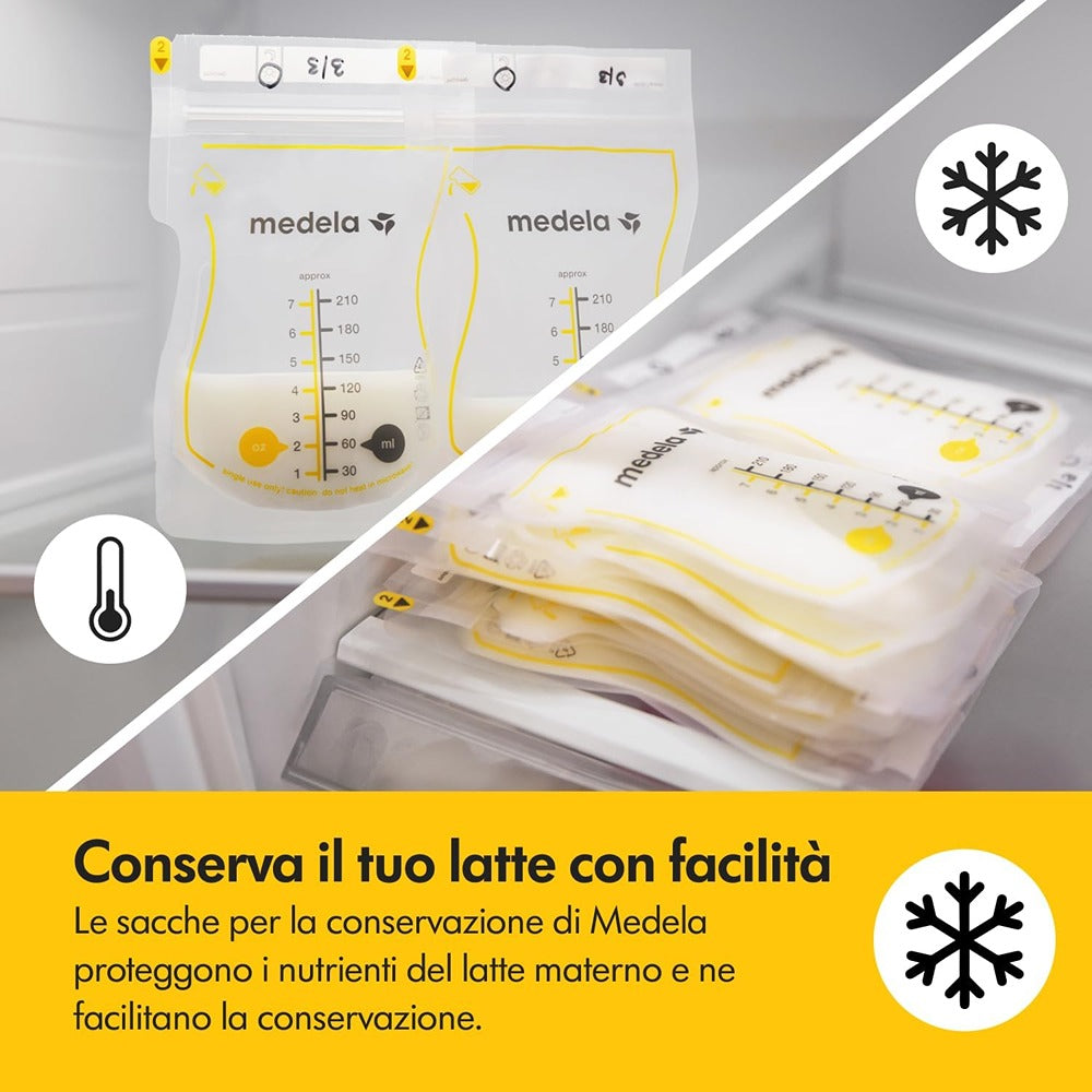 Medela Easy Pour Sacche Per La Conservazione Del Latte Materno 25 Pezzi