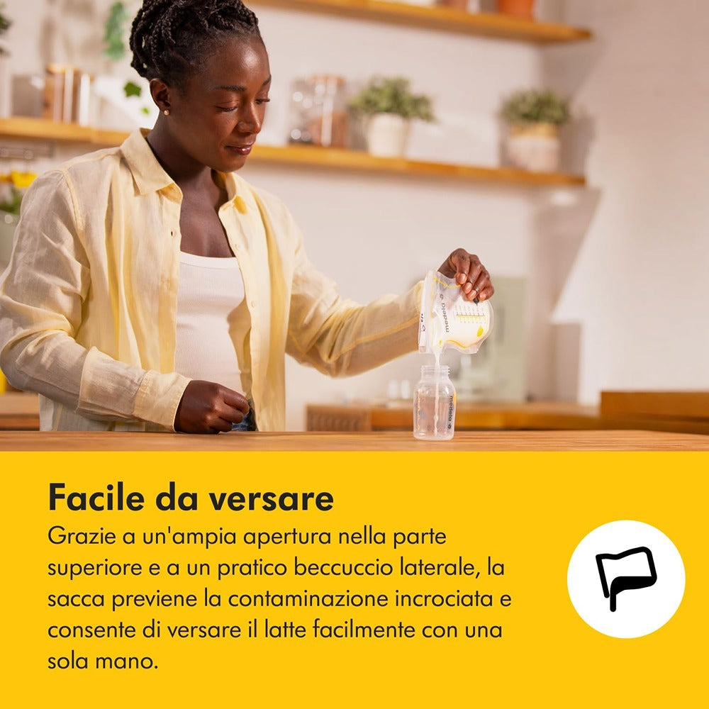 Medela Easy Pour Sacche Per La Conservazione Del Latte Materno 25 Pezzi
