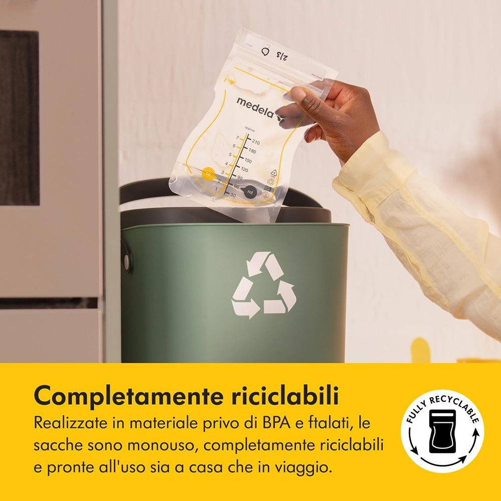 Medela Easy Pour Sacche Per La Conservazione Del Latte Materno 25 Pezzi