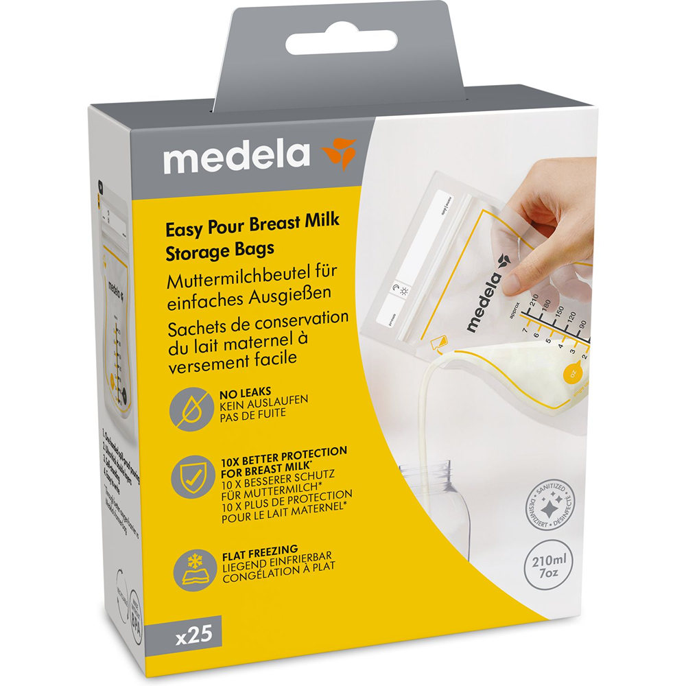 Medela Easy Pour Sacche Per La Conservazione Del Latte Materno 25 Pezzi