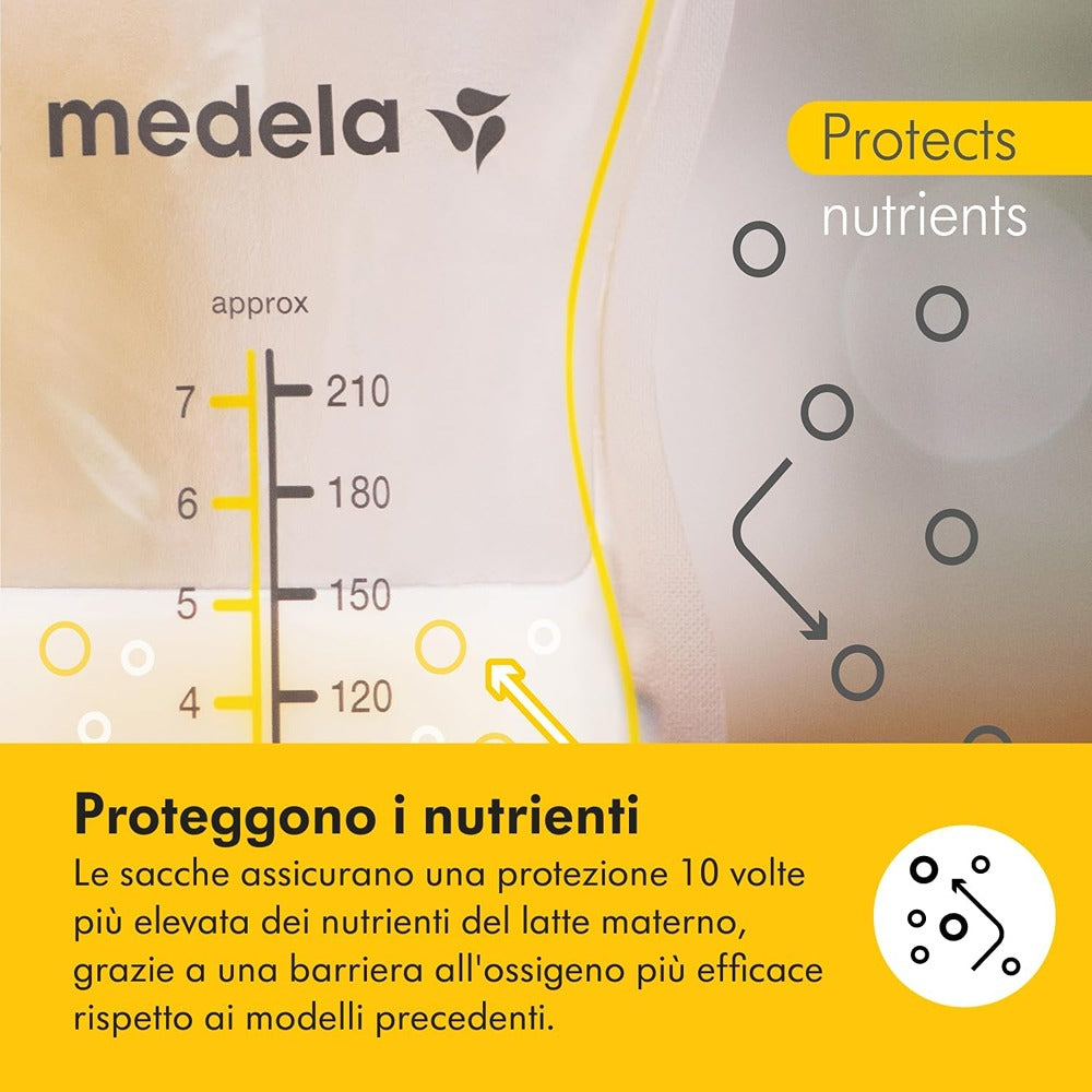 Medela Easy Pour Sacche Per La Conservazione Del Latte Materno 50 Pezzi