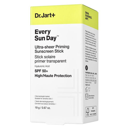 Dr.Jart+ Every Sun Day Ultra-Sheer Priming Sunscreen Stick SPF 50 - Stick Solare Primer Ultra-Trasparente