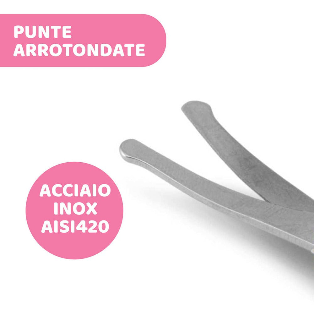 Chicco Forbicine Punta Arrotondata Rosa