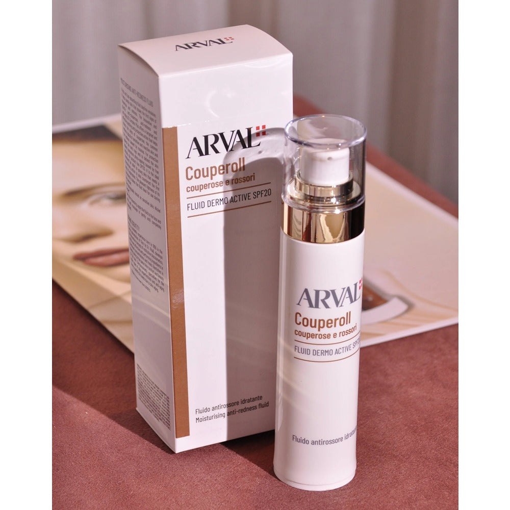 Arval Couperoll Fluid Dermo Active SPF20 - Fluido Antirossore Idratante