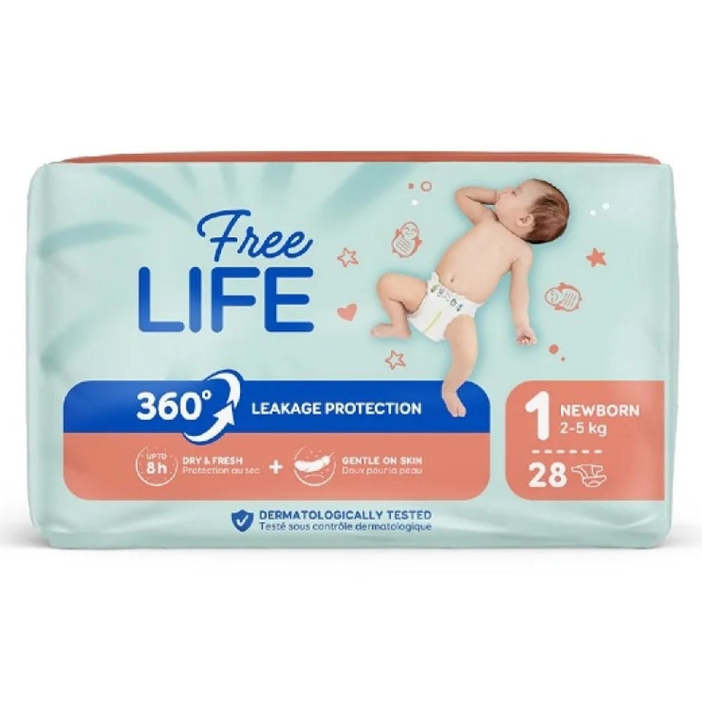 Bébé Cash Premium Freelife Pannolini 1 Newborn 2-5 kg 28 Pezzi
