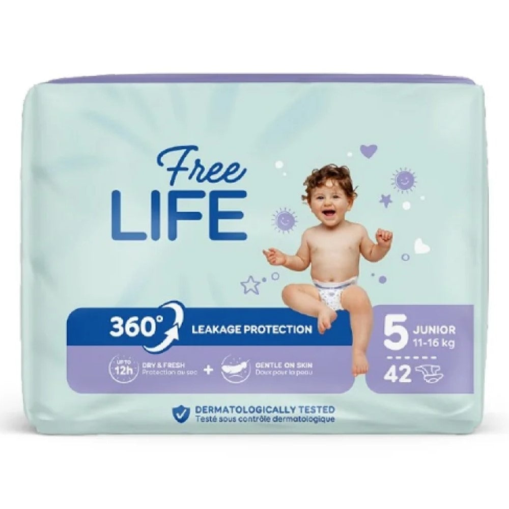 Bébé Cash Premium Freelife Pannolini 5 Junior 11-16 kg 42 Pezzi