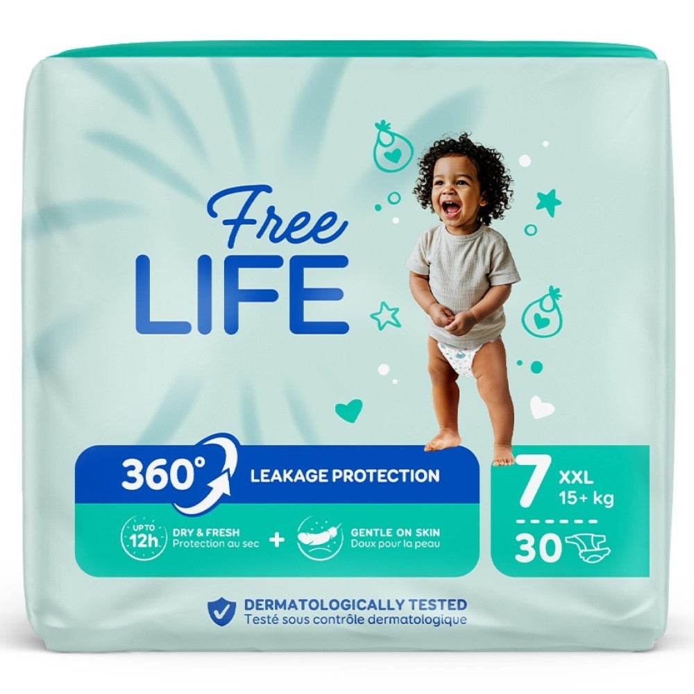 Bébé Cash Premium Freelife Pannolini 7 XXL 15+ kg 30 Pezzi